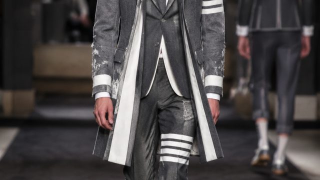 Highlights from the Thom Browne Spring 2027 Menswear Showcase